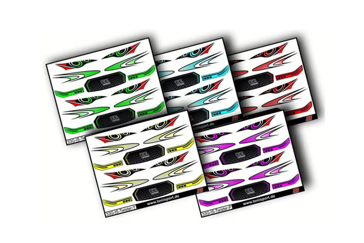 MR33　33Graphix インサイド ヘッドライト / グリルステッカー Xtreme ツイスター/ツイスタースペシャル用 レッド　33G-IS-Twister-R