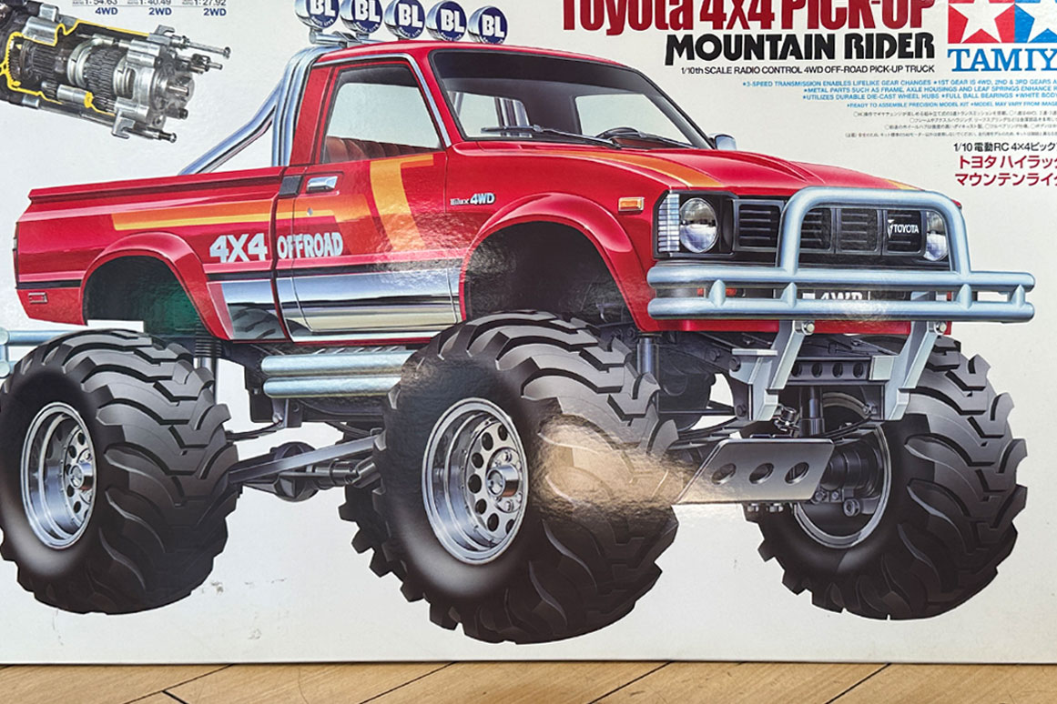 【中古販売】　タミヤ　1/10RC 4×4ピックアップ トヨタ ハイラックス マウンテンライダー　(未組み立て)