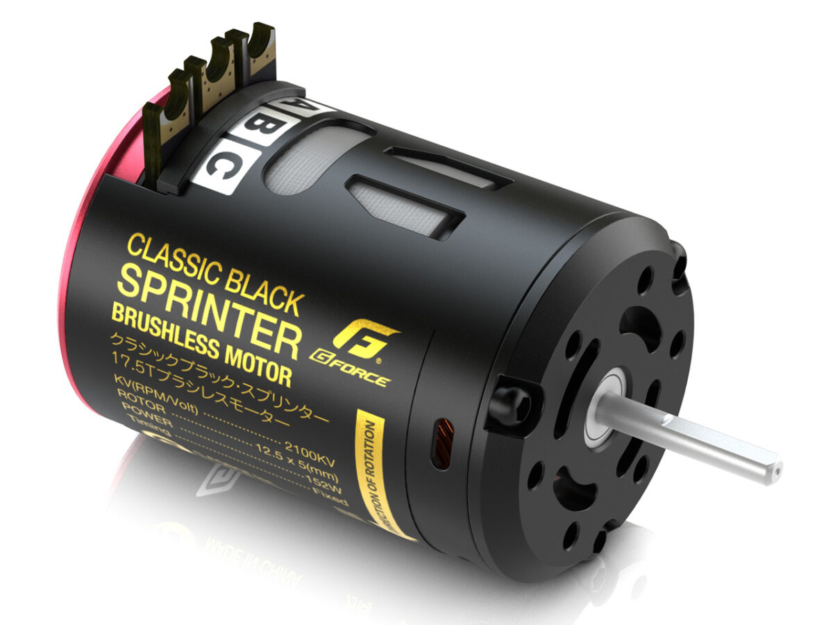 G-FORCE　Classic Black Sprinter Brushless Motor (17.5T)　G0422