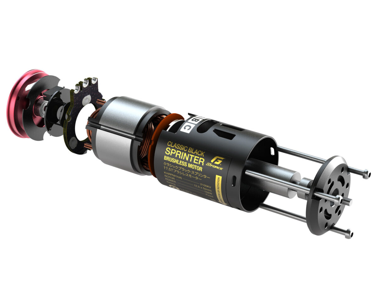 G-FORCE　Classic Black Sprinter Brushless Motor (17.5T)　G0422
