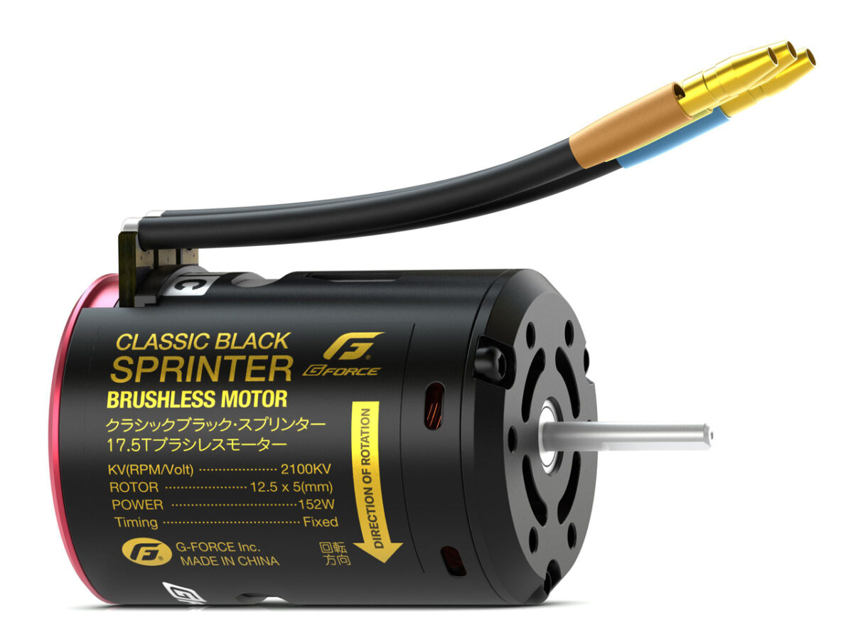G-FORCE　Classic Black Sprinter Brushless Motor (17.5T)　G0422