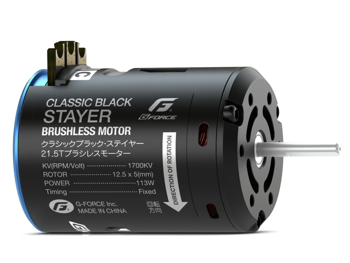 G-FORCE　Classic Black Stayer Brushless Motor (21.5T) 　G0423