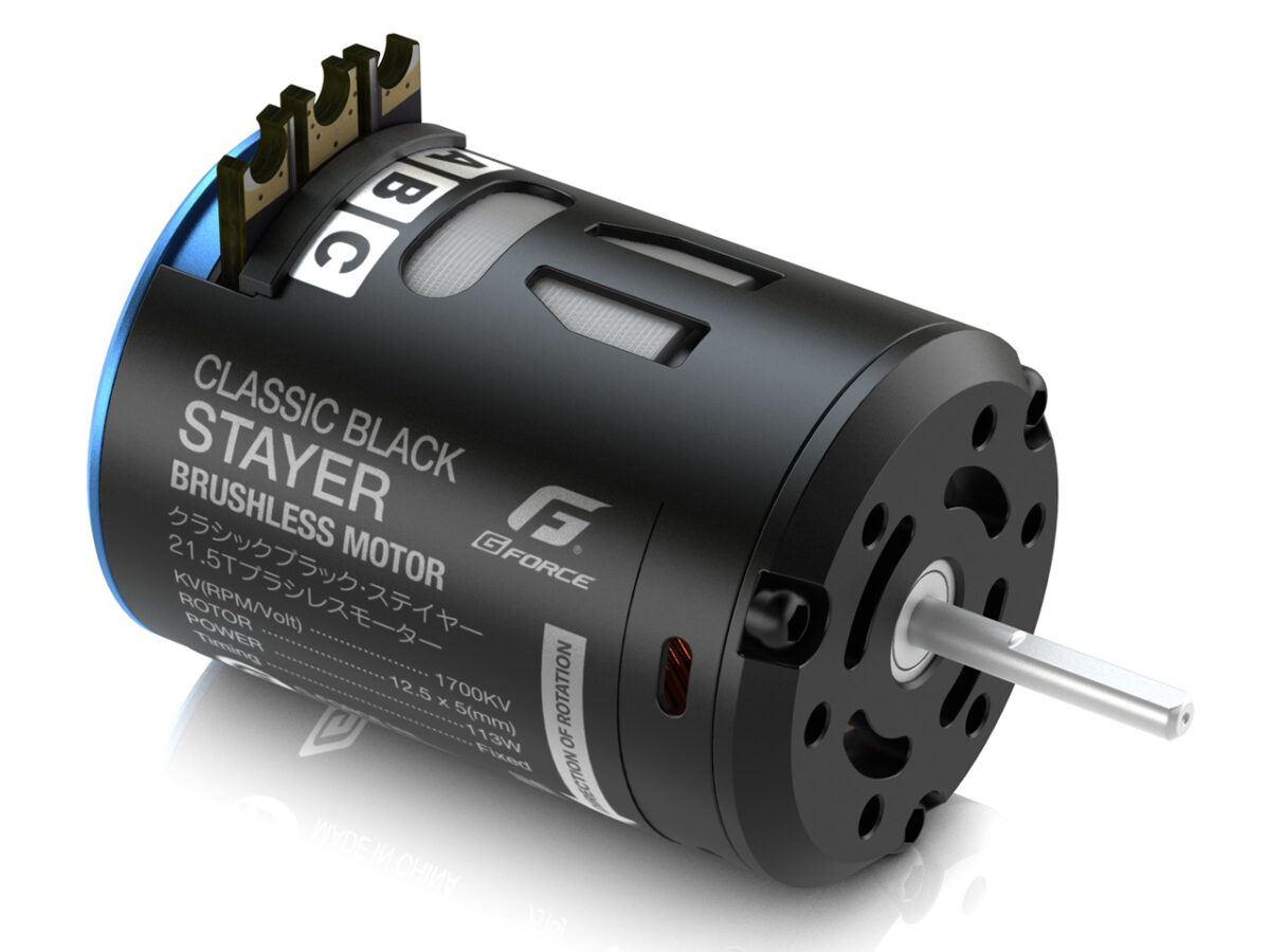 G-FORCE　Classic Black Stayer Brushless Motor (21.5T) 　G0423