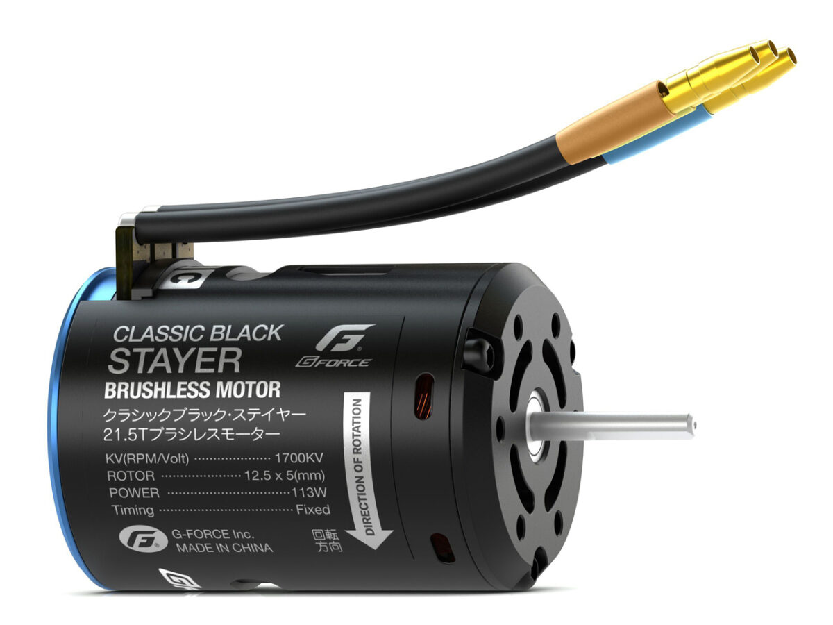 G-FORCE　Classic Black Stayer Brushless Motor (21.5T) 　G0423