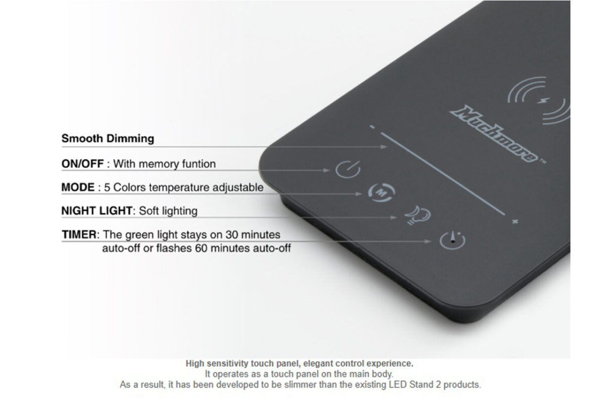 Muchmore racing　LEDピットライトスタンドPro3/ブラック　MR-LEDP3K