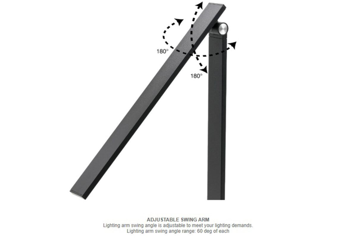 Muchmore racing　LEDピットライトスタンドPro3/ブラック　MR-LEDP3K