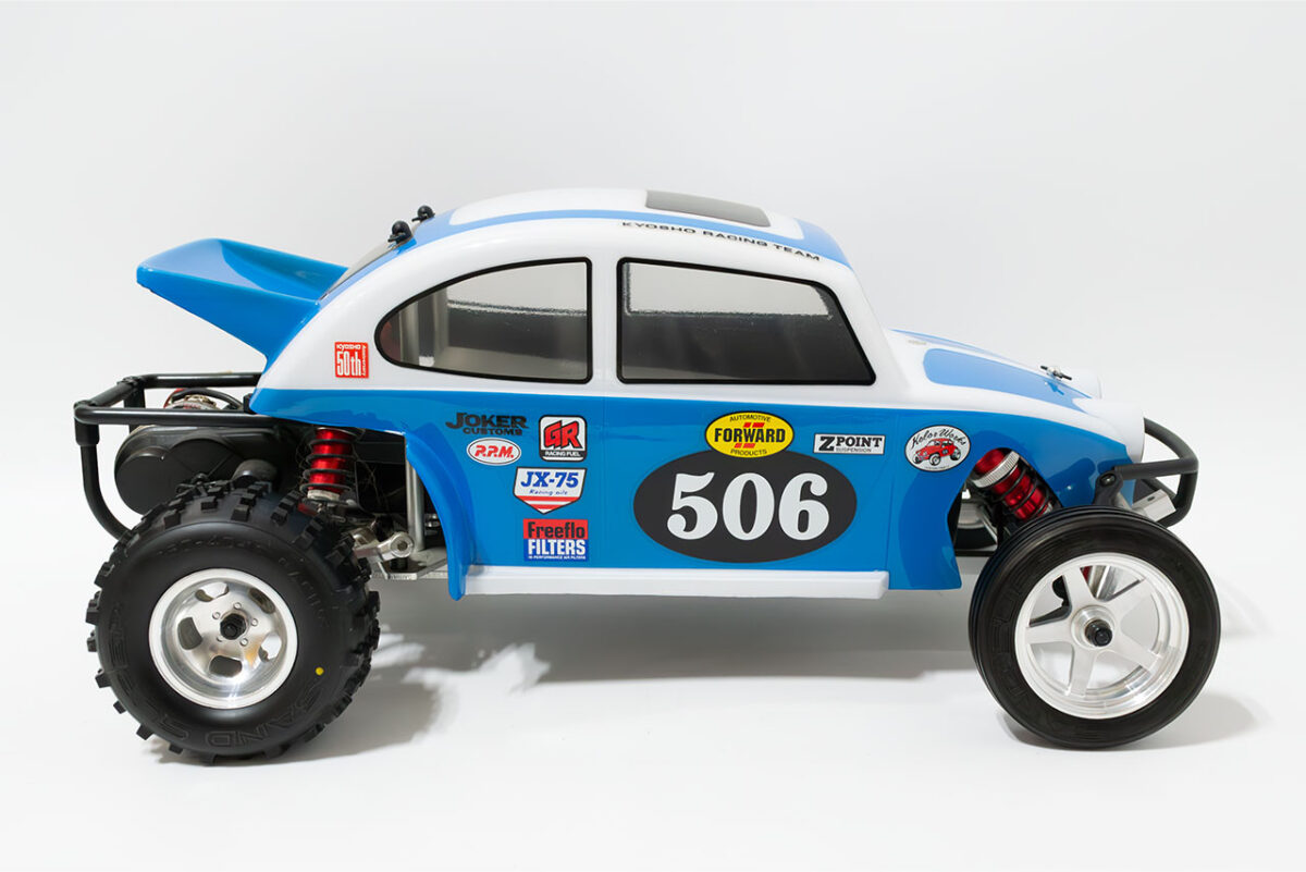 【中古販売】京商　ビートル　モーター・スペアタイヤ・オプション多数付(未走行)