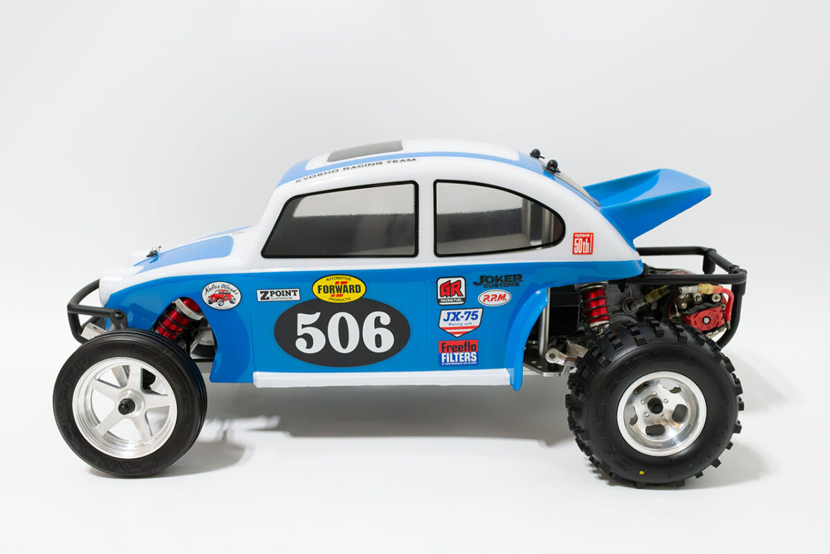 【中古販売】京商　ビートル　モーター・スペアタイヤ・オプション多数付(未走行)