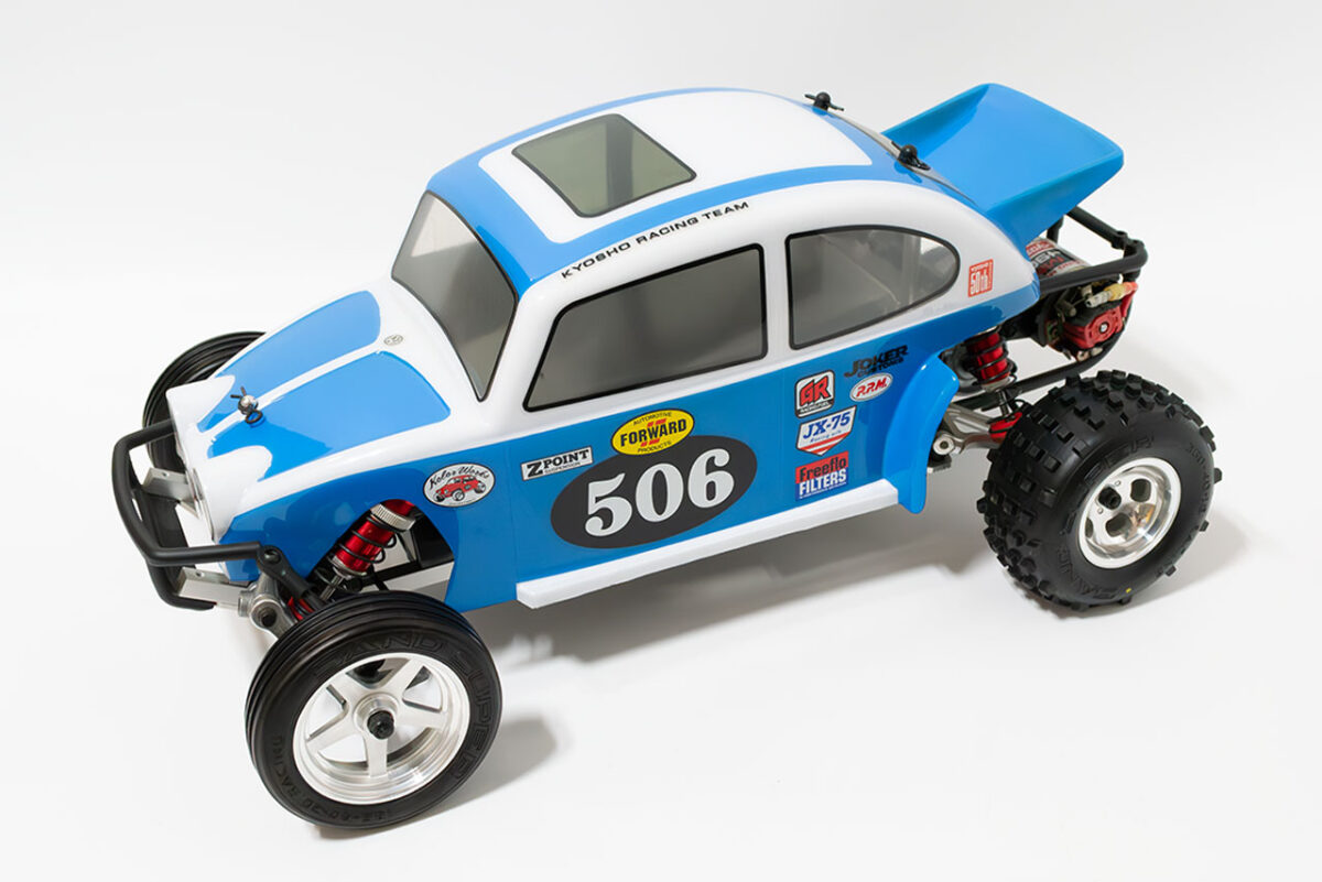 【中古販売】京商　ビートル　モーター・スペアタイヤ・オプション多数付(未走行)