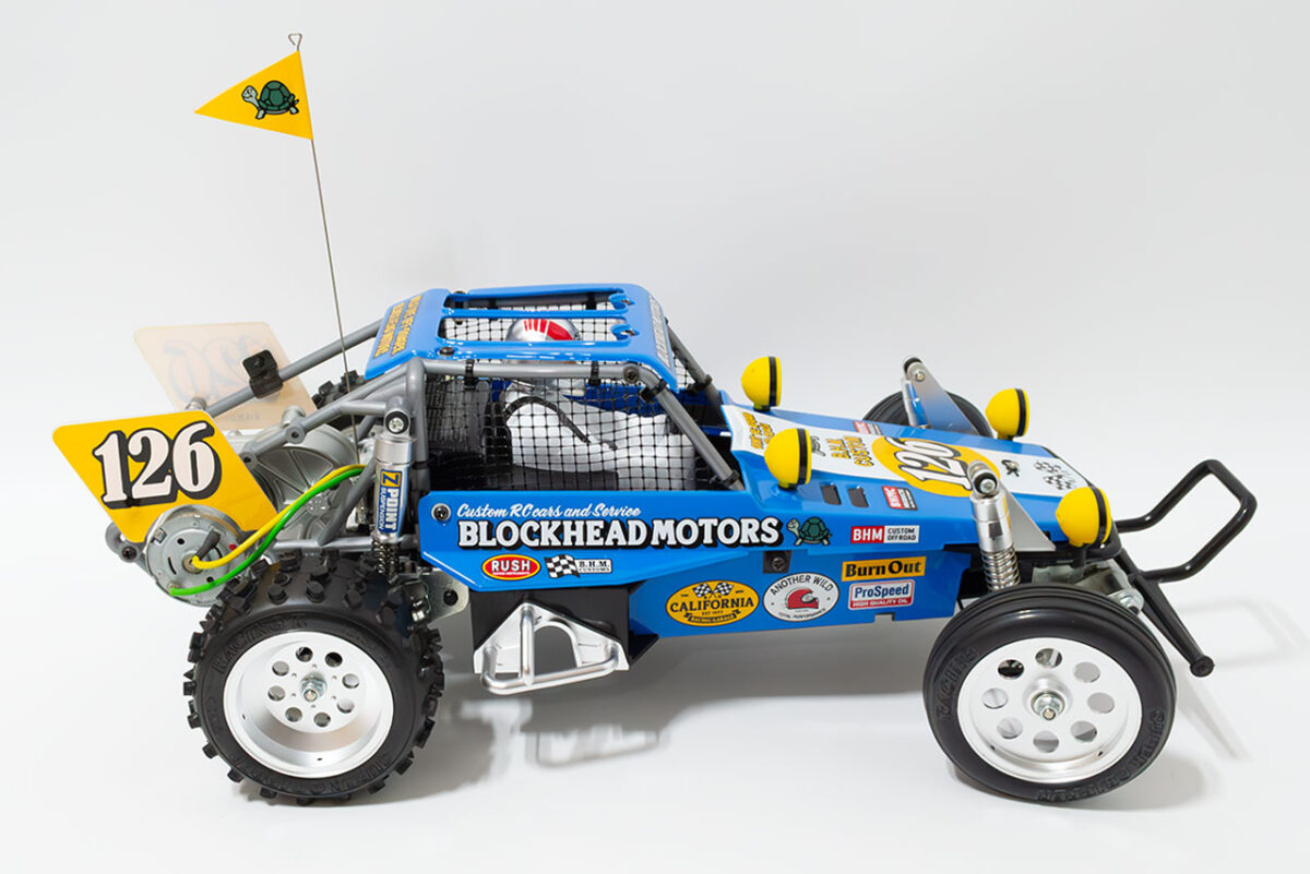 【中古販売】タミヤ　ワイルドワンオフローダーBLOCKHEAD MOTORS　フルベアリング付　(未走行)