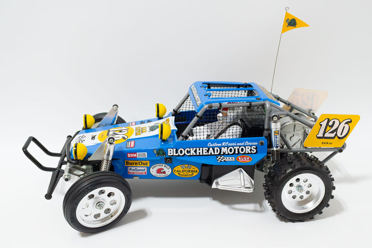 【中古販売】タミヤ　ワイルドワンオフローダーBLOCKHEAD MOTORS　フルベアリング付　(未走行)