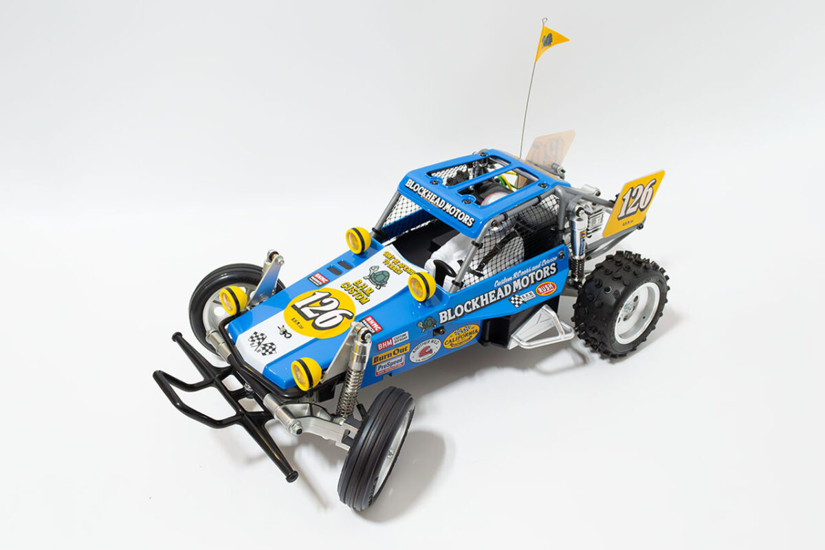 【中古販売】タミヤ　ワイルドワンオフローダーBLOCKHEAD MOTORS　フルベアリング付　(未走行)