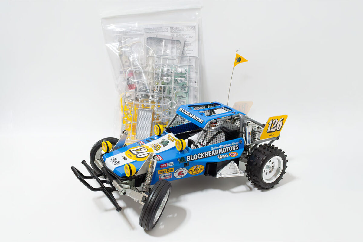 【中古販売】タミヤ　ワイルドワンオフローダーBLOCKHEAD MOTORS　フルベアリング付　(未走行)