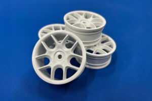 RIDE　1/10ツーリングカー用 24ｍｍ幅 10スポークホイール（ホワイト）4個入り（オフセット0）　35118