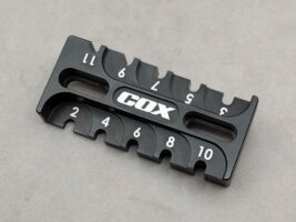 RC-COX racing　アルミ製ダンパー・リバウンド・ゲージ（ブラック）　CAC-003-BK