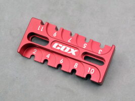 RC-COX racing　アルミ製ダンパー・リバウンド・ゲージ（レッド）　CAC-003-R