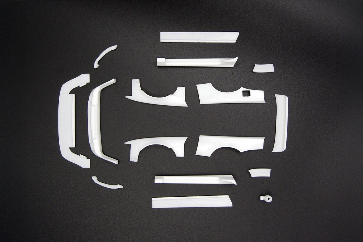 DDLABO　DDLABO Widebody kit V1 for MZN179 MINI-Z 180SX / DDLABO ワイドボディキットV1　MZN179 MINI-Z 180SX用　DDL-AR005