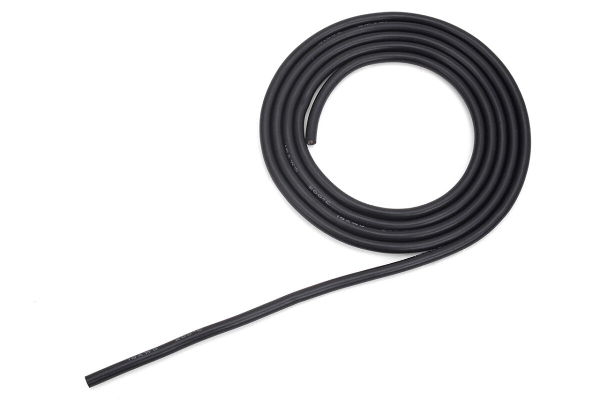G-FORCE　16AWG シリコンケーブル(1.5m Black) 　GA052
