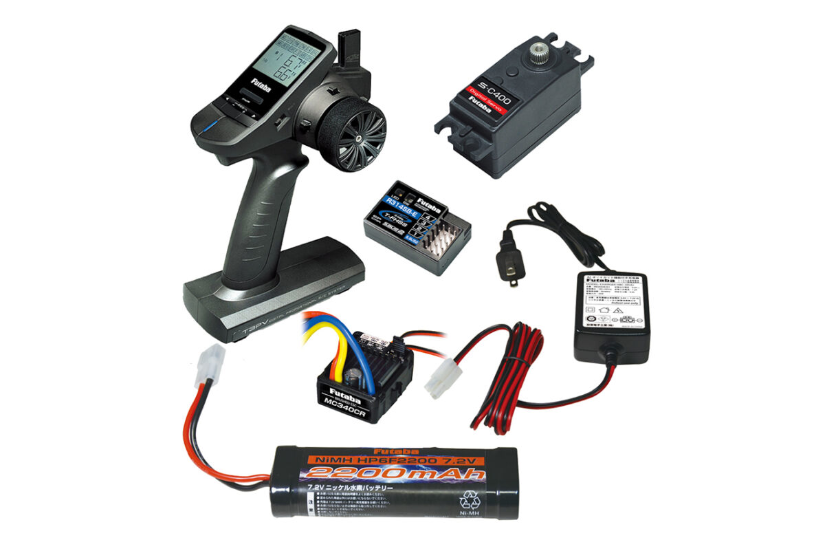 フタバ　T3PVステップアップセット （車体搭載用バッテリー付き）　041488