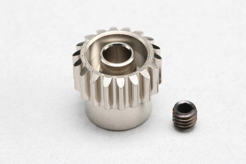 ヨコモ　18T 超硬プレシジョン アルミ製ピニオンギヤ 48ピッチ軽量ハードコート　PG-4818A