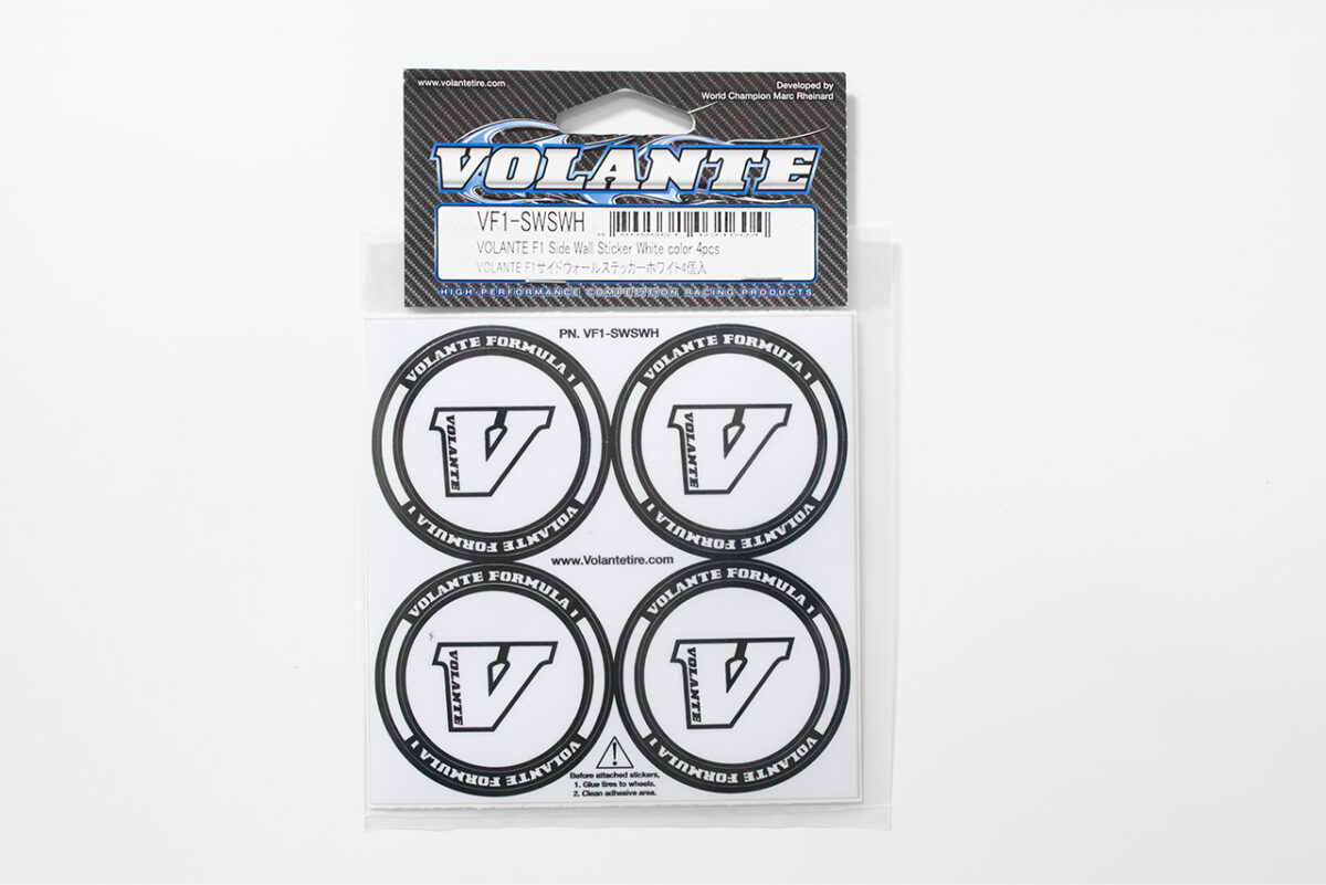 Muchmore racing　VOLANTE F1 Side Wall Sticker White color 4pcs 　VF1-SWSWH