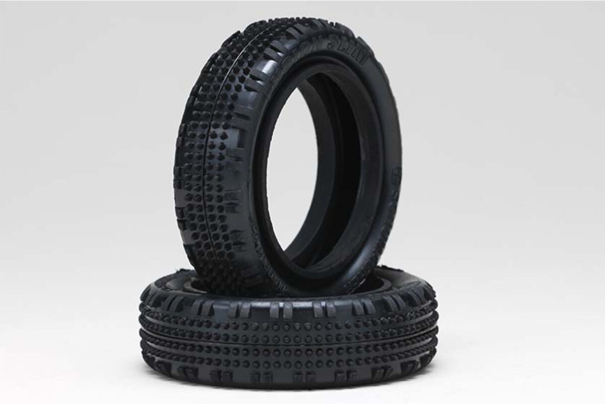 ヨコモ　シューマッカー　2WDフロント用 フロントタイヤ フュージョンスリム( イエロー)　YAU-6901