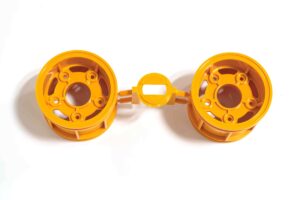 タミヤ　Tパーツ（ホイールリム）（イエロー）GF-01CB / WR-02CB　カスタマーサービスパーツ　10225303-000