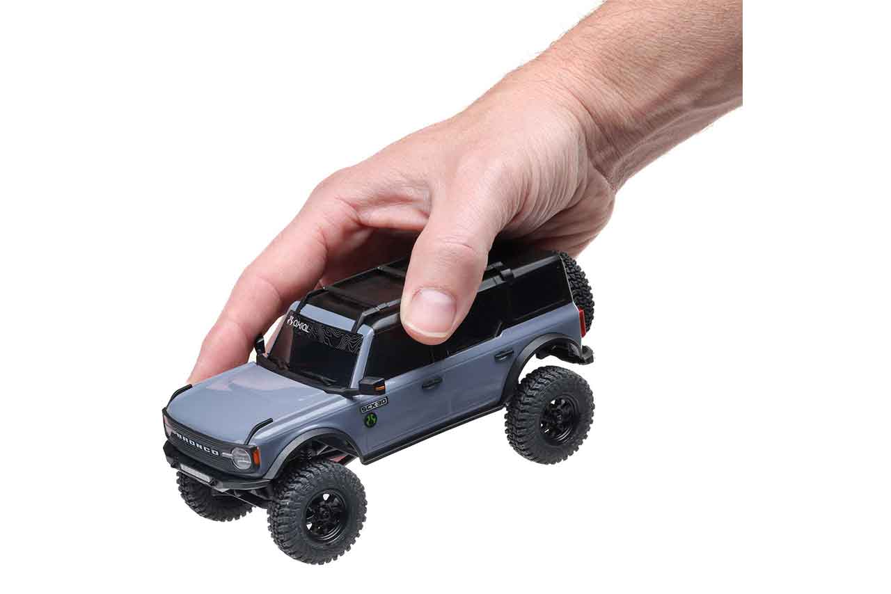 アキシャル　1/30 SCX30 Ford Bronco 4X4 RTR Brushed Rock Crawler (Battery & Charger Included), Gray　AXI-2048T2