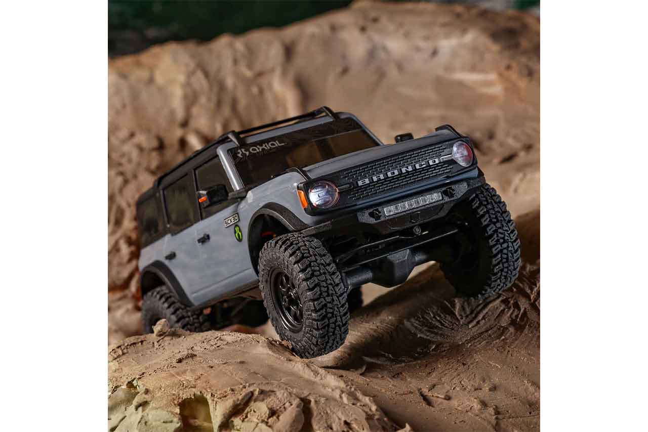 アキシャル　1/30 SCX30 Ford Bronco 4X4 RTR Brushed Rock Crawler (Battery & Charger Included), Gray　AXI-2048T2