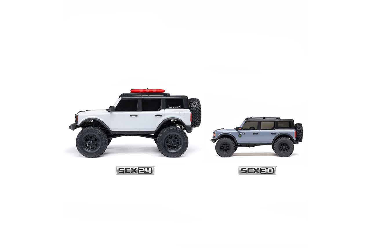 アキシャル　1/30 SCX30 Ford Bronco 4X4 RTR Brushed Rock Crawler (Battery & Charger Included), Gray　AXI-2048T2