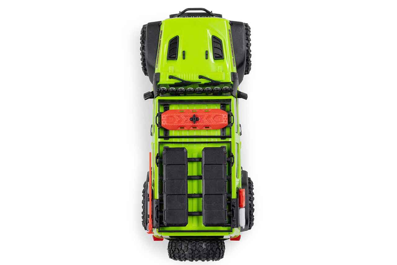 アキシャル　1/30 SCX30 Jeep Wrangler JLU 4X4 RTR Brushed Rock Crawler (Battery & Charger Included), Green　AXI-2261T1