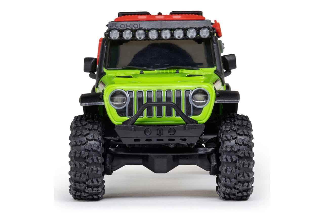 アキシャル　1/30 SCX30 Jeep Wrangler JLU 4X4 RTR Brushed Rock Crawler (Battery & Charger Included), Green　AXI-2261T1