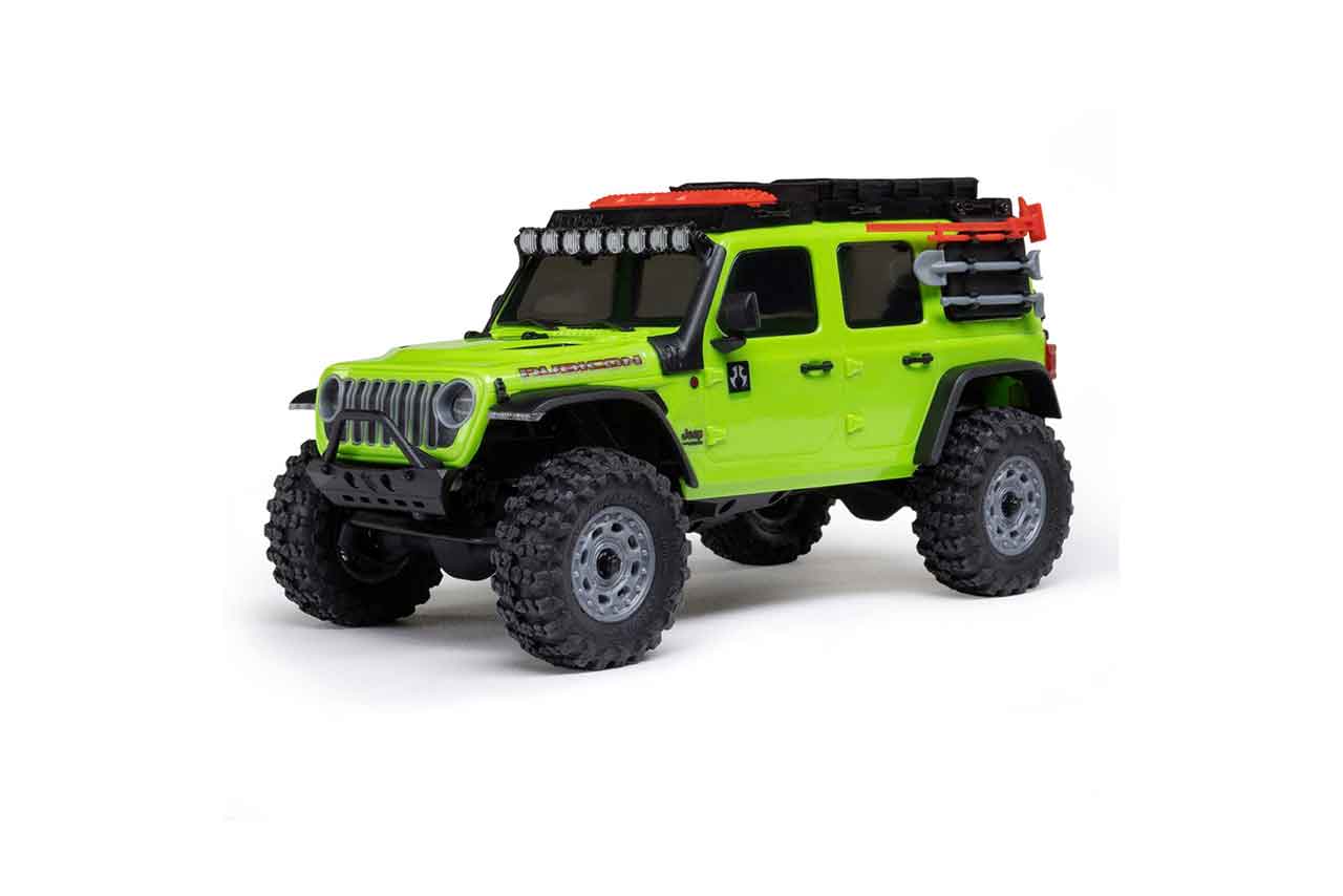 アキシャル　1/30 SCX30 Jeep Wrangler JLU 4X4 RTR Brushed Rock Crawler (Battery & Charger Included), Green　AXI-2261T1
