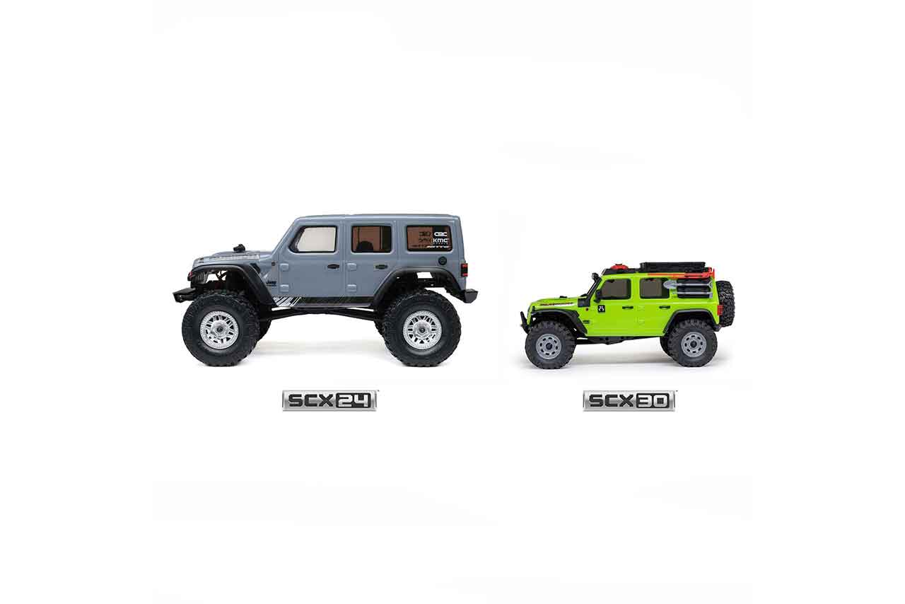 アキシャル　1/30 SCX30 Jeep Wrangler JLU 4X4 RTR Brushed Rock Crawler (Battery & Charger Included), Green　AXI-2261T1