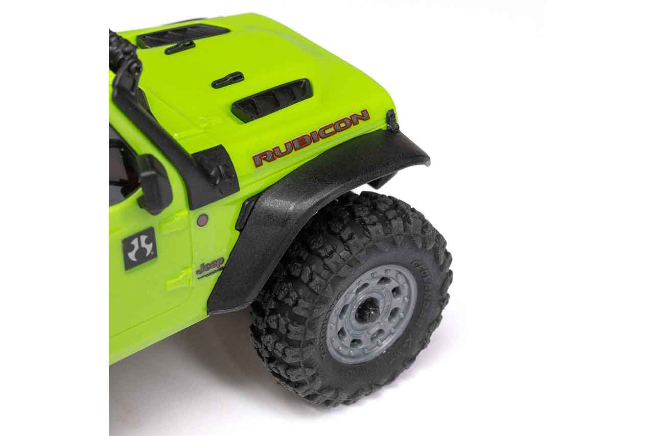 アキシャル　1/30 SCX30 Jeep Wrangler JLU 4X4 RTR Brushed Rock Crawler (Battery & Charger Included), Green　AXI-2261T1