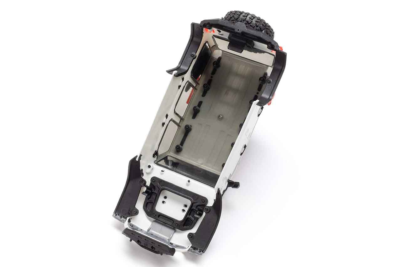 アキシャル　1/30 SCX30 Jeep Wrangler JLU 4X4 RTR Brushed Rock Crawler (Battery & Charger Included), White　AXI-2261T2