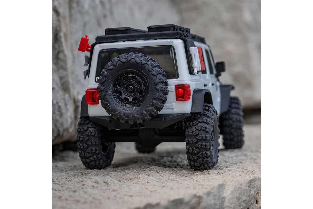 アキシャル　1/30 SCX30 Jeep Wrangler JLU 4X4 RTR Brushed Rock Crawler (Battery & Charger Included), White　AXI-2261T2