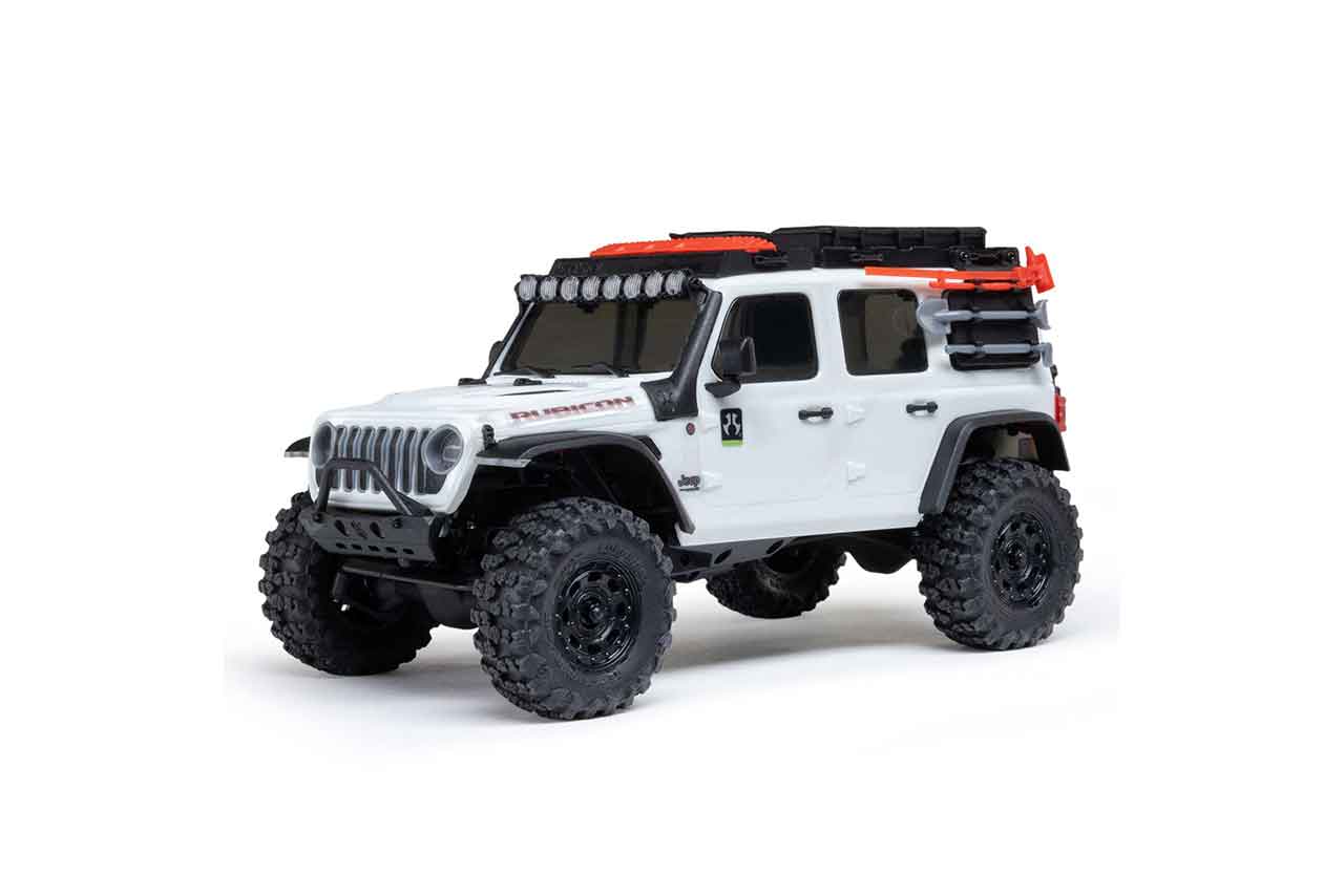 アキシャル　1/30 SCX30 Jeep Wrangler JLU 4X4 RTR Brushed Rock Crawler (Battery & Charger Included), White　AXI-2261T2