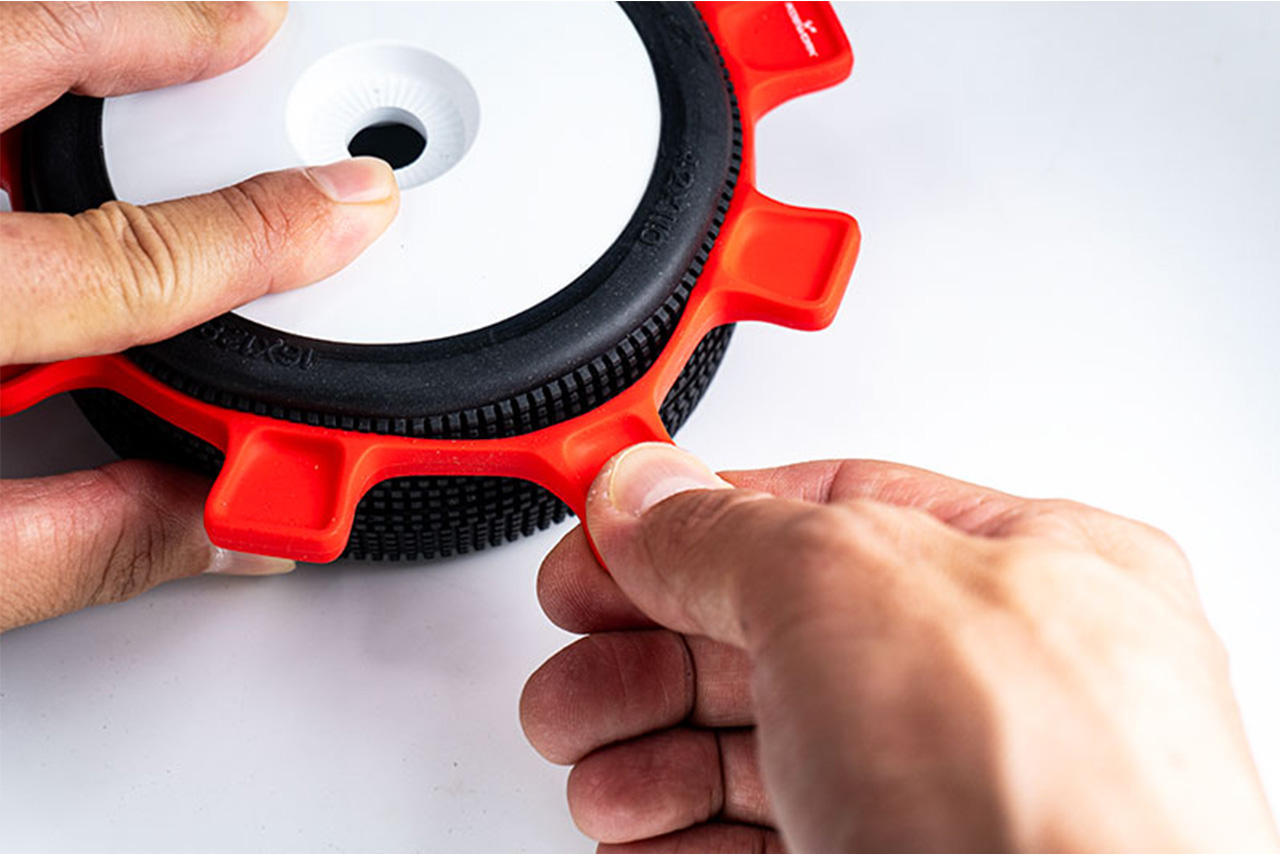 RICKSIDE DESIGN　UFOタイヤラバーバンド（1/10･1/8バギー用）（青）　KOS14605B