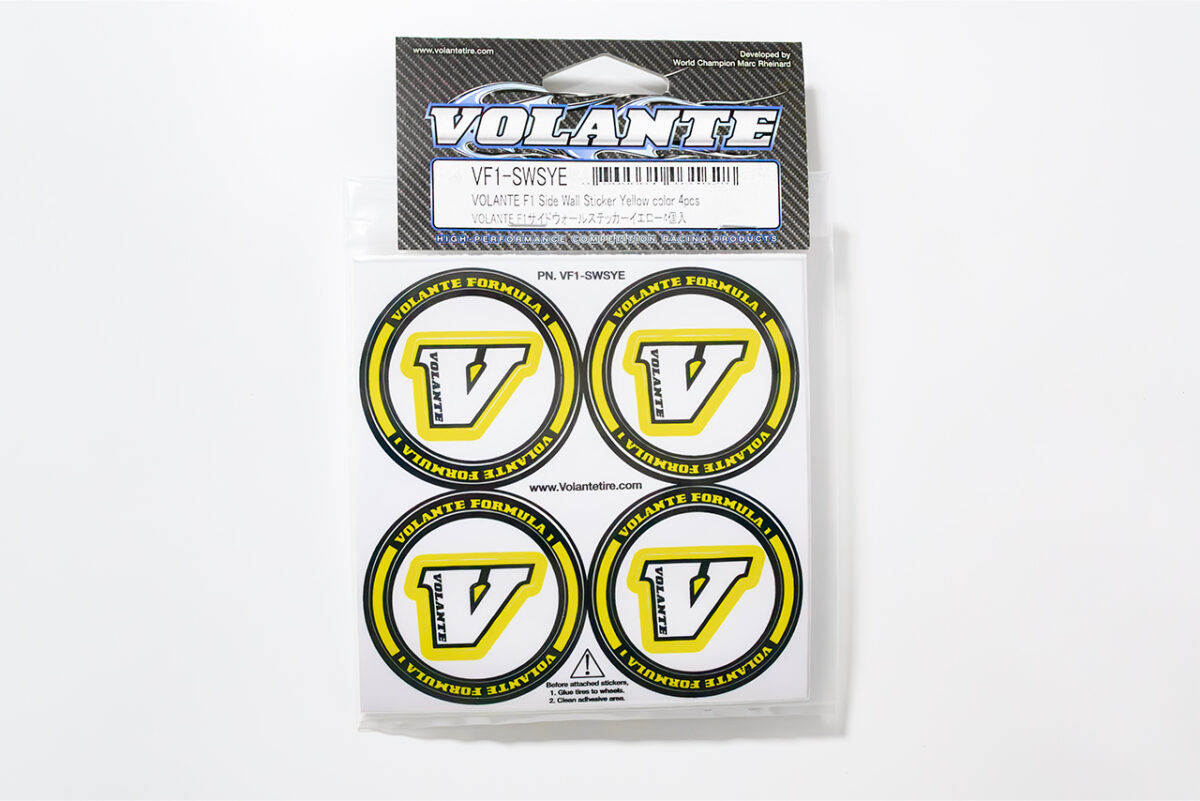 Muchmore racing　VOLANTE F1 Side Wall Sticker Yellow color 4pcs 　VF1-SWSYE