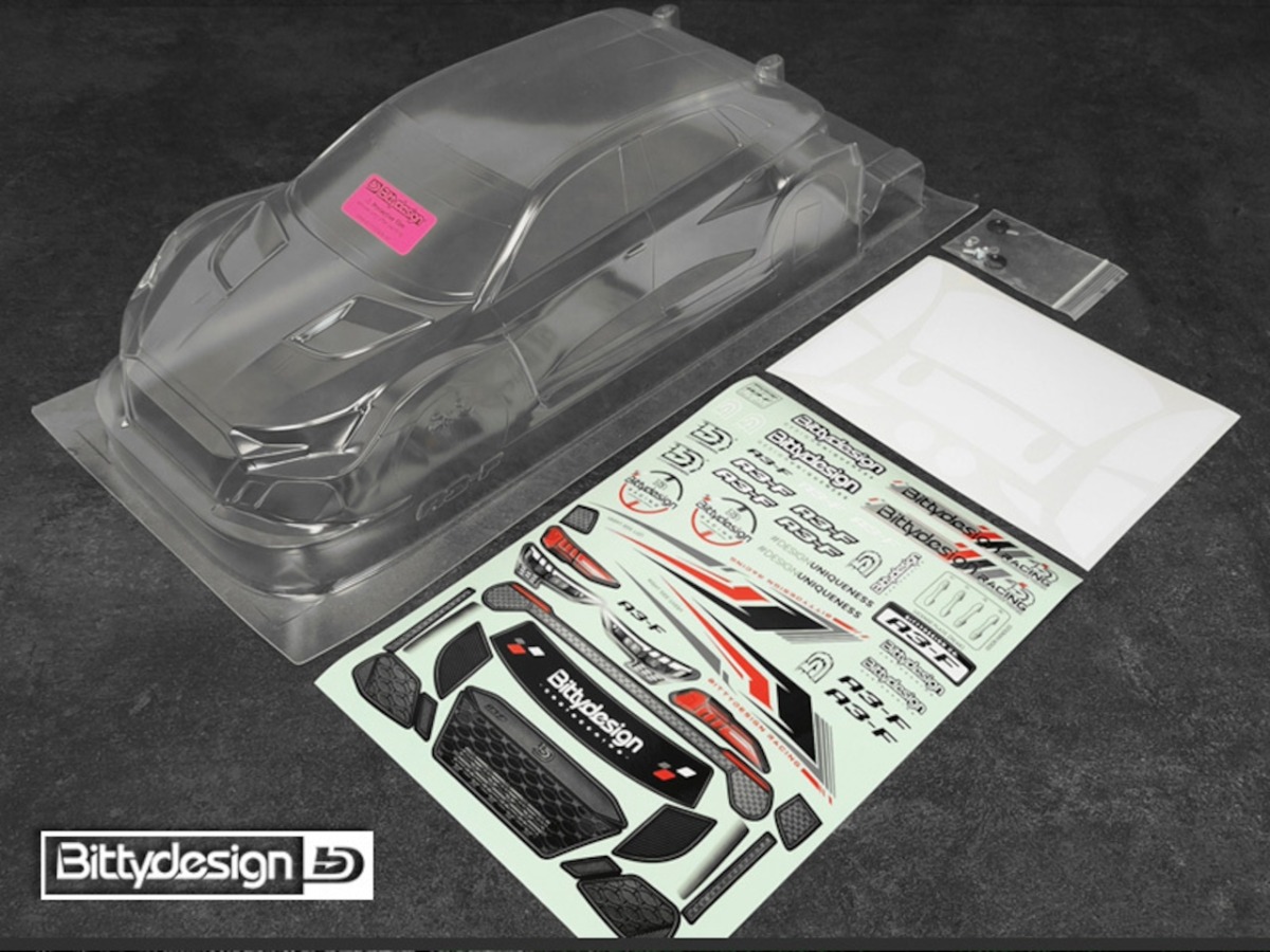 Bittydesign A3-F 1/10 クリアーボディ 190mm FWD ライトウェイト(0.7) BDFWD-190A3F