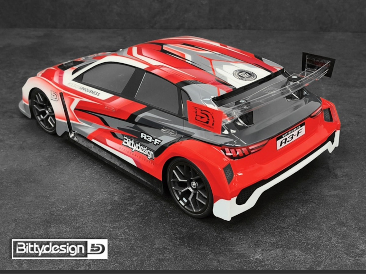 Bittydesign　A3-F 1/10 クリアーボディ 190mm FWD ライトウェイト（0.7）　BDFWD-190A3F