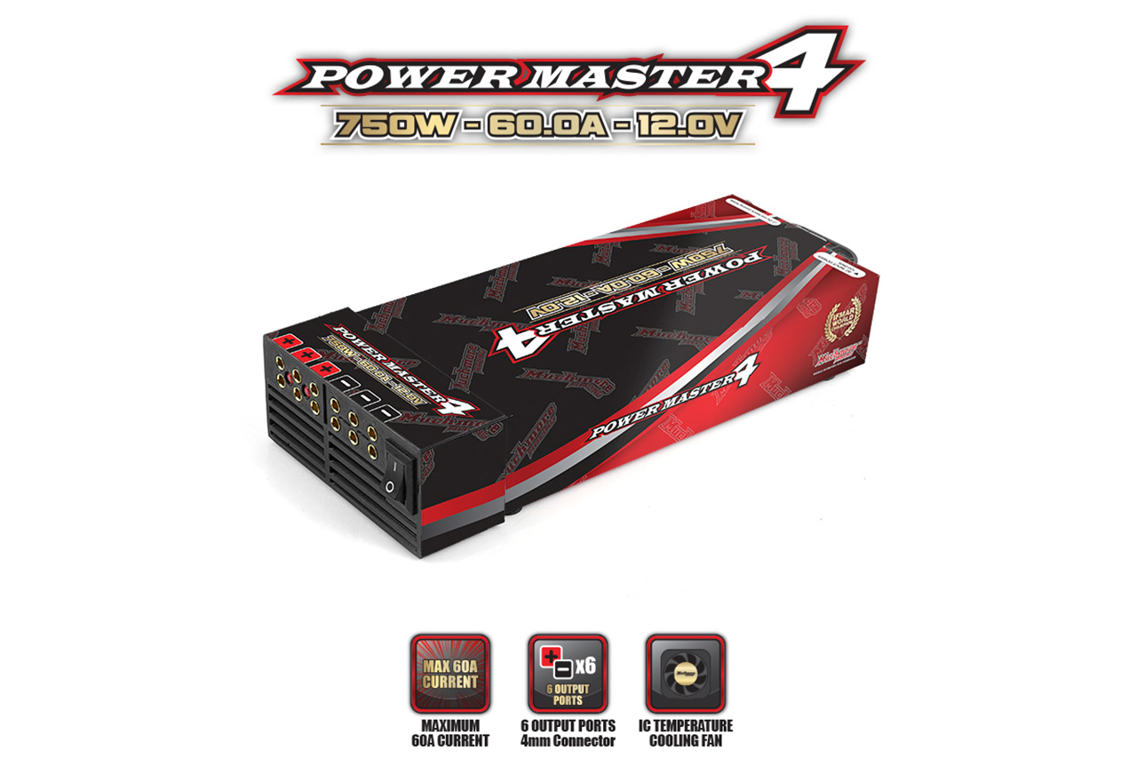 Muchmore racing　CTX-P Power Master4・12.6V 60A [750W] Black 　MM-CTXP4KE