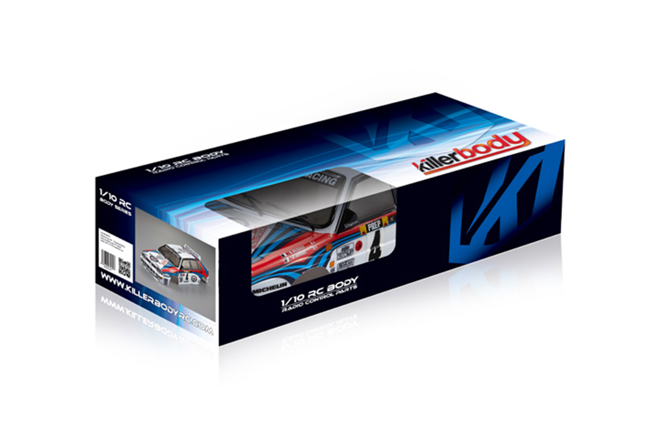 Killerbody　1/10 ランチアデルタHFインテグラーレボディ（ラリーレーシング）　塗装デカール済み　48248