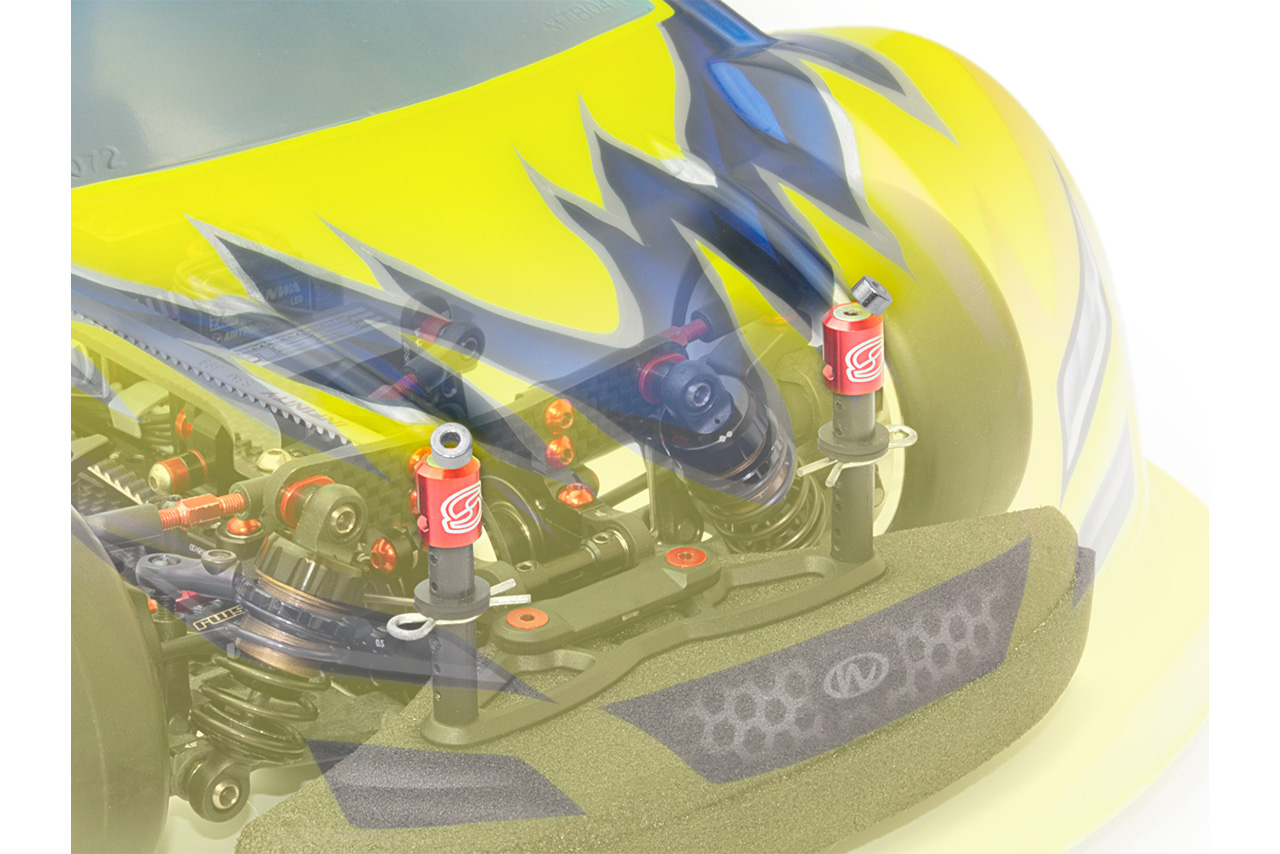 SMJ　SMJマグネティックボディポストマーカー（1/10スケール用/ブラック）　SMJ1308BK