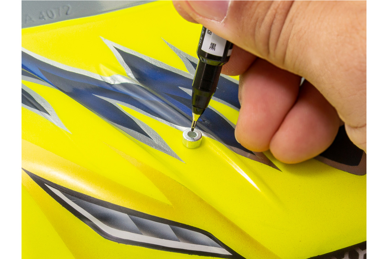 SMJ　SMJマグネティックボディポストマーカー（1/10スケール用/ブラック）　SMJ1308BK