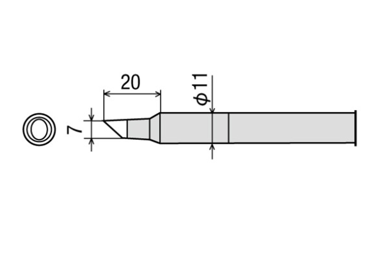 パワーズ　替こて先　7Cタイプ　CX/CXR-100用  純正交換部品　CXR-100RT-7C