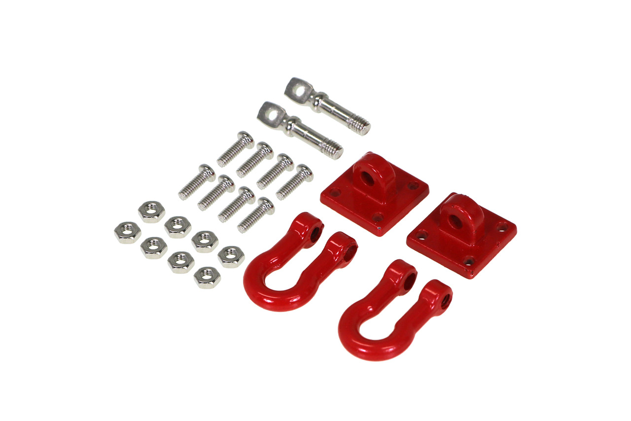 イーグル模型 1/10シャックル&ホルダー赤 EA-K002-RE