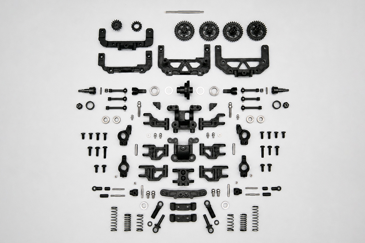 HRDプロジェクト　No.1004 Rear Unit Assembly Kit Ver. 1.1 / リヤユニット アッセンブリーキット Ver. 1.1　1004