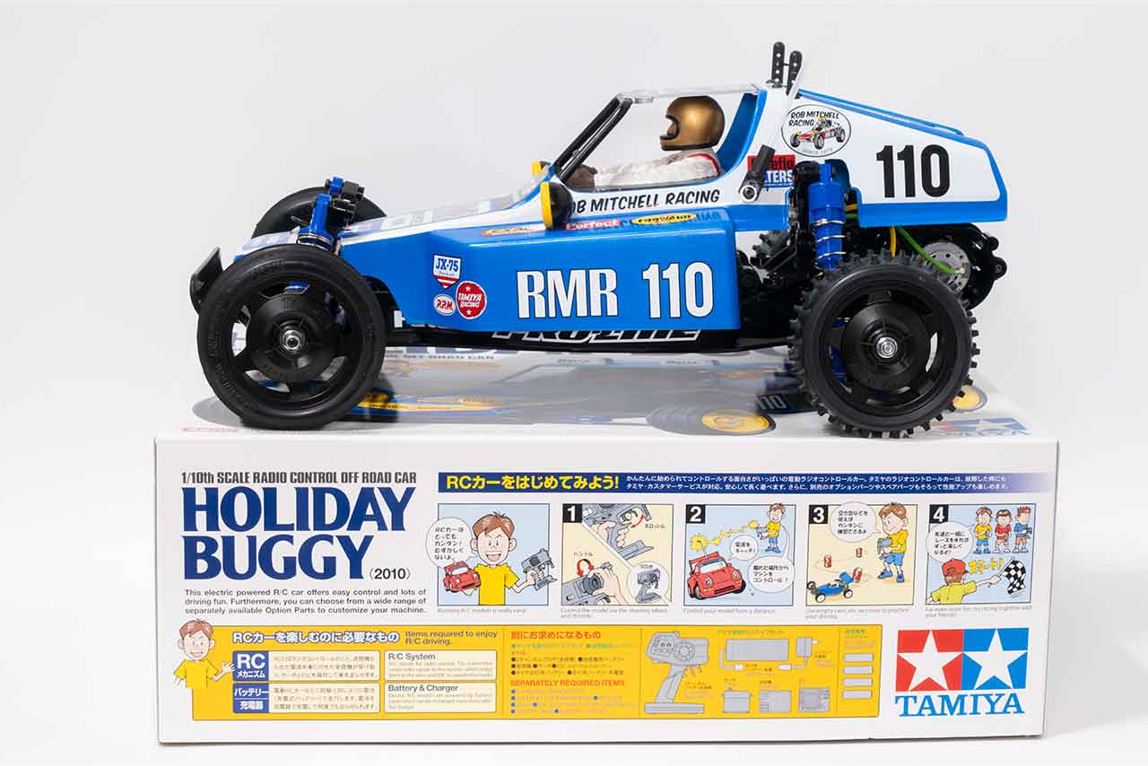 【中古販売】タミヤ　ホリデーバギー DT-02 バギーチャンプ ボディ サーボ ESC付き (未走行)